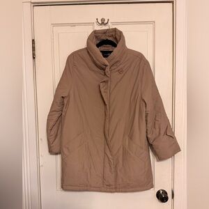 Tan Quilted Puffy Coat